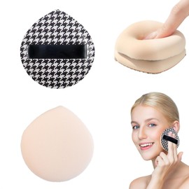Coollooda Sponge Puff [2 Pieces] Cushion Funde Puff Air Puff Soft Makeup Puff Air Puff Multi-function for Wet & Dry Sponge Sponge Portable Pocket Puff Powder Absorbent Durable Non-Absorbing
