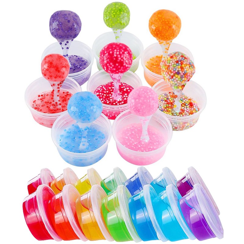 Augshy 40 Pack Small Slime Containers with Lids, Jello Shot