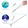 Extra Long Aquarium Aquascaping Tools Kit 8 in 1, Liveek