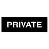 Signs ByLITA Basic Private Sign (Black) - Medium 1 Pack