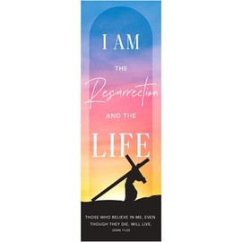 I Am The Resurrection and The Life Easter Church Bookmarks, 25 Count