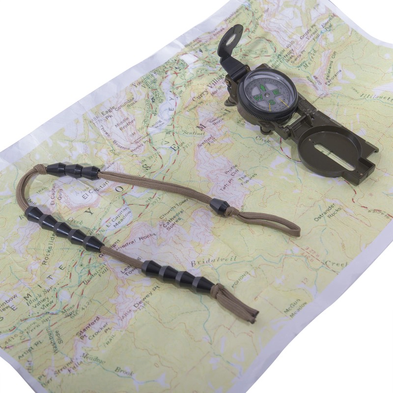 Rothco Coyote Tactical Paracord Pace Counting Beads Bracelet for Navigation