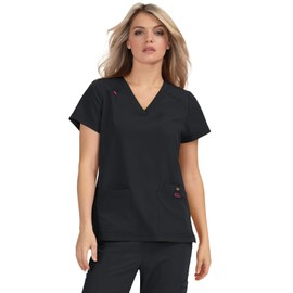 KOI Betsey Johnson B101 Freesia Top (Black, X-Large)