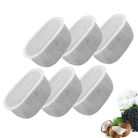 TOGGATH Cat Water Fountain Charcoal Replacement Filters, Compatible with W300 W300B W500 Automatic Pet Water Fountain, 6 Pack