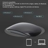 Wireless Bluetooth Mouse Ergonomic Curved Optical Touch USB C Rechargeable