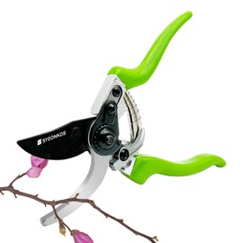 SYEONKOS Secateurs, Garden Secateurs, Secateurs & Pruning Scissors, Gardening Pruning Shears, Carbon Steel Hand Bypass Pruner, 8.5 Inch Green Garden Shears (SJ-2)