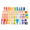 Number Sorting Toys 10 Shapes 1 to 10 Numbers Wooden