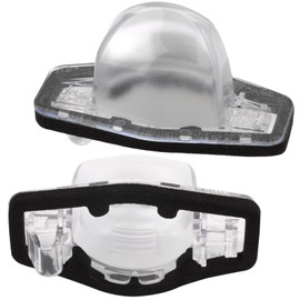 Svicari License Plate Light Cover Lampshade Fit for Honda Accord CR-V Civic Fit Odyssey Insight Crosstour Pilot Element HR-V for Acura 2PCS