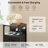 NightStand Bedside Charging Table Bedroom - Night Stand with Charger
