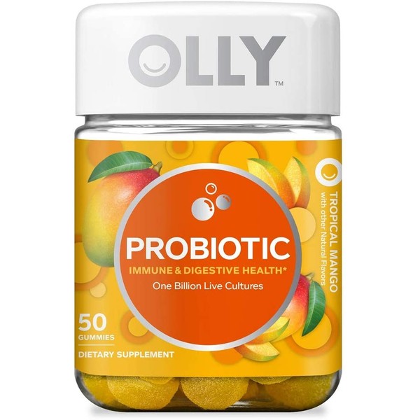 Olly, Tropical Mango Purely Probiotic, 50 Count