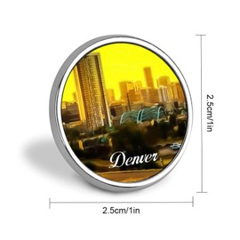luckluccy Pins Bulk Set Enamel Pins Denver Pins For Backpacks Landmark New City Buttons For Jeans Landscape Enamel Pins Unique Visitor Souvenir City Pride Lapel Pins Accessory For Women Girls Gift