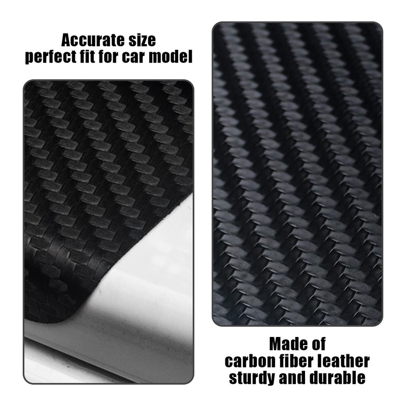 4 Strips Car Door Sill Protectors with 1 Strip Boot