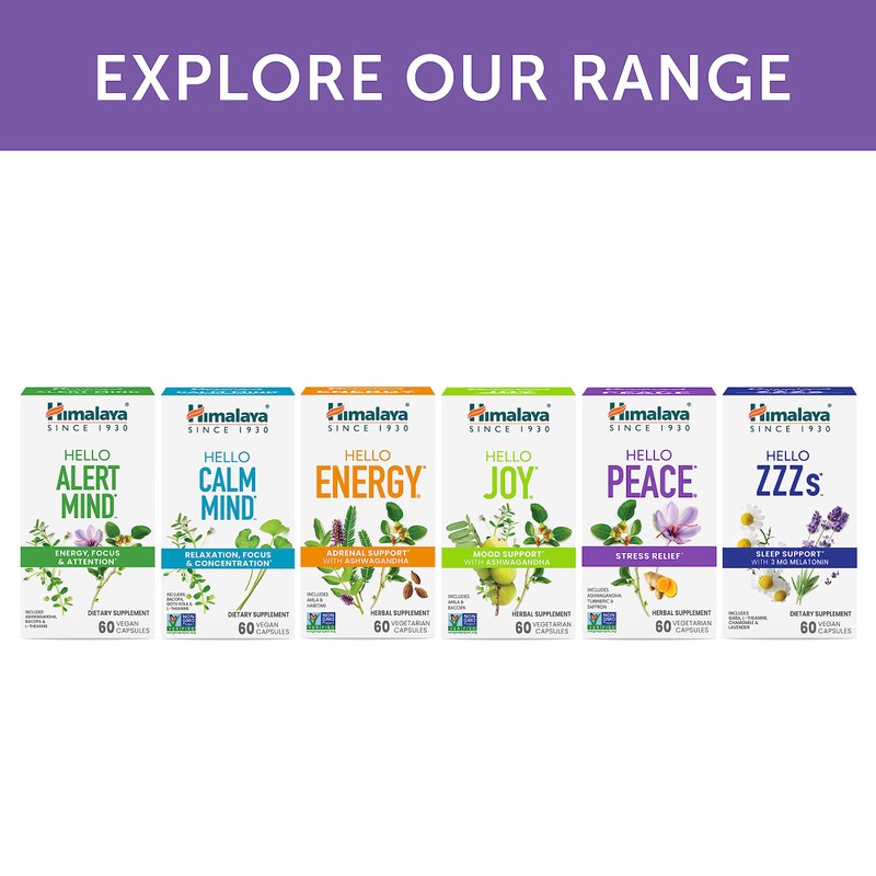 Himalaya Hello Peace - Herbal Stress Relief Supplement with Ashwagandha