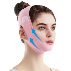 3 in 1 Reusable V Line Face Mask, Soft Face Chin Up Tape, Chin Strap for Women Christmas Gift