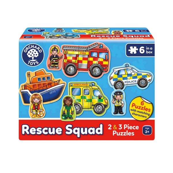 Orchard Toys Rescue Squad Jigsaw Puzzle, A Collection of 6