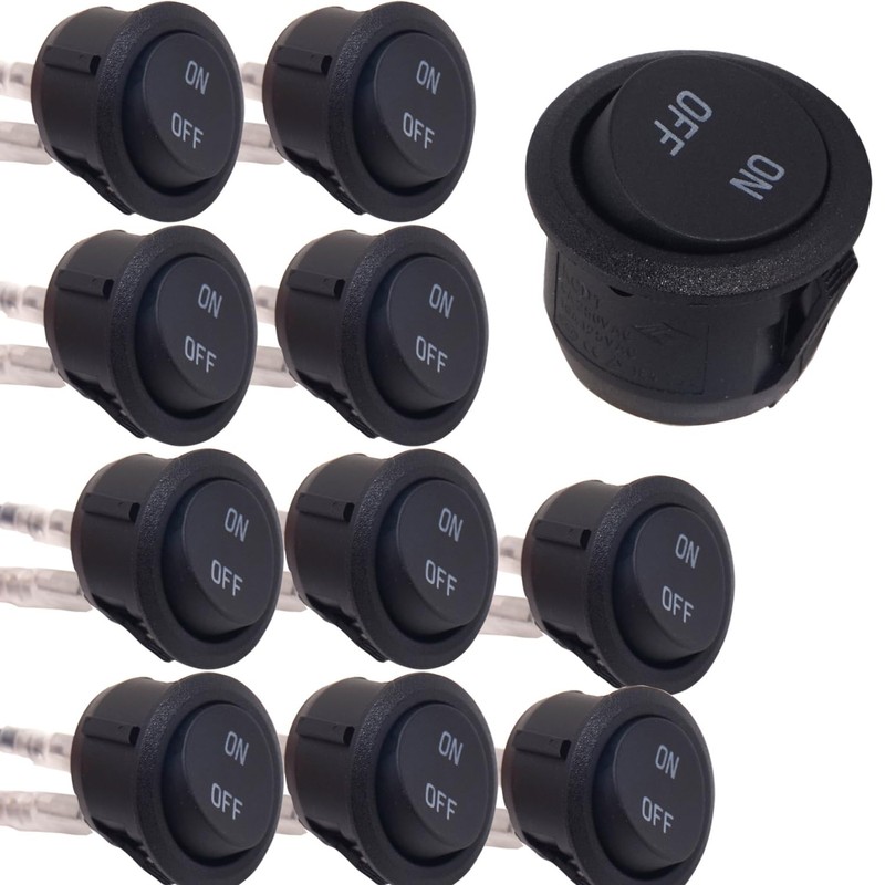 Round Toggle Switch ON-OFF Button Switch 12 V Car Switch