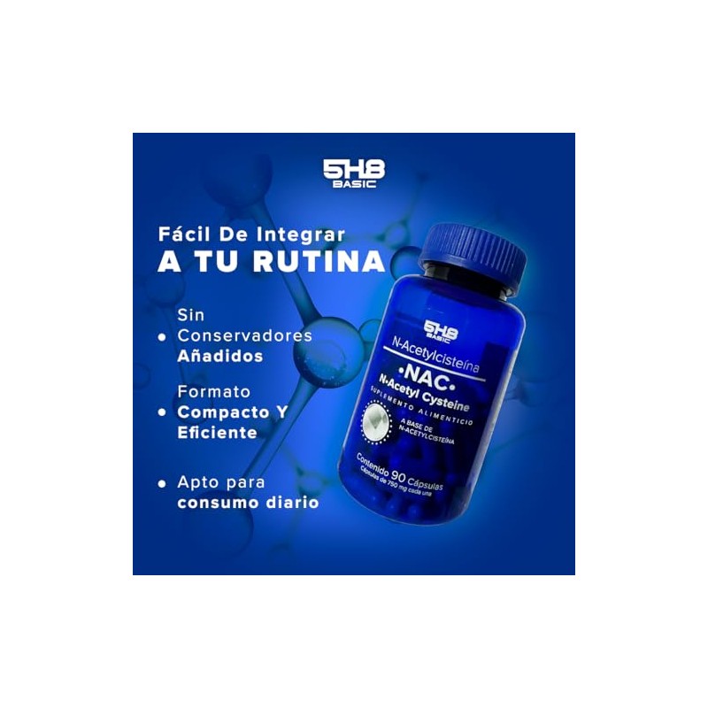 Nac 600 Acetil Cisteína Capsulas Fórmula Acetilcisteína Por Porción Suministro