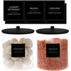 TIPGO Glass Jars for Laundry Room Organization, Laundry Pods Container