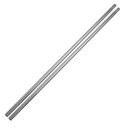 2 x 10 mm x 250 mm Linear Shaft Straight Round Rod 10 mm Diameter Linear Guide Horizontal Precision Shaft Linear Bearing for 3D Printer CNC