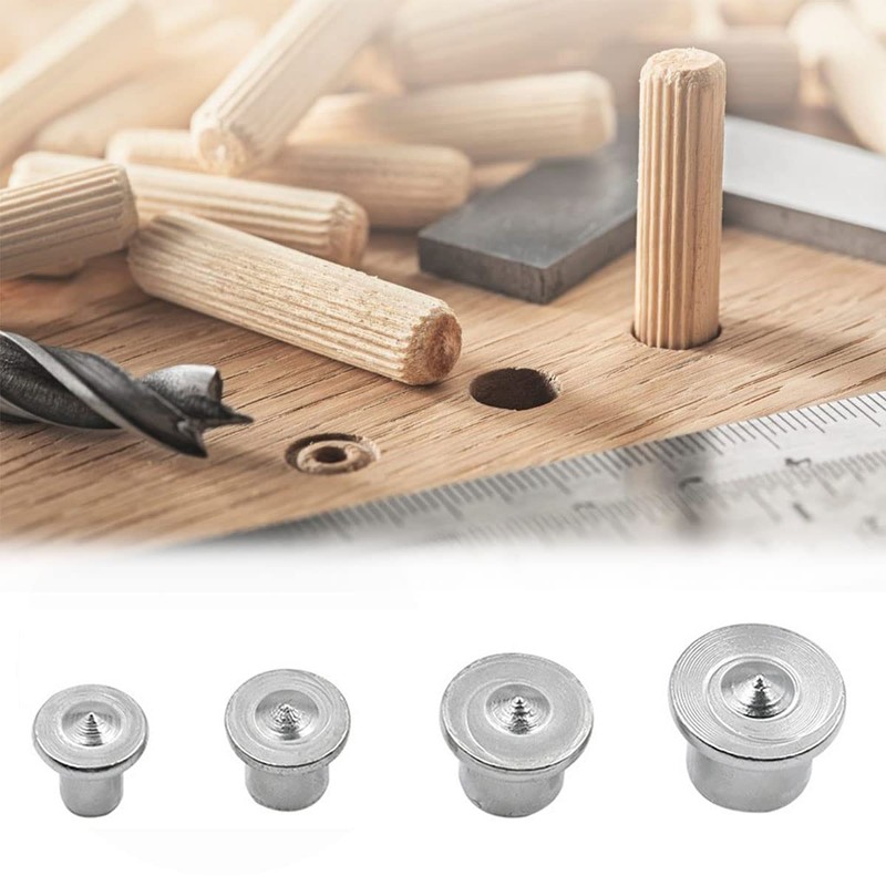 Centring Point, Wooden Dowel Centring Tips, 16-Piece Dowel Marker Set,