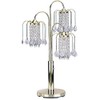 Ore International 716G-A able Lamp with Crystal-Like Shades, Polished Brass