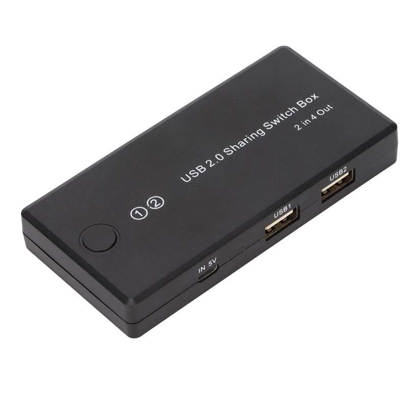 USB 2.0 Switch Selector 2 in 4 Out Great Compatibility