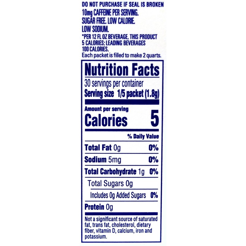 Crystal Light Raspberry Iced Tea Drink Mix, 12-Quart 1.6-Ounce Canister