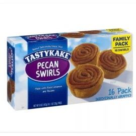 Tastykake 2 boxes of Tastykake Pecan Swirls 16ct ea Box