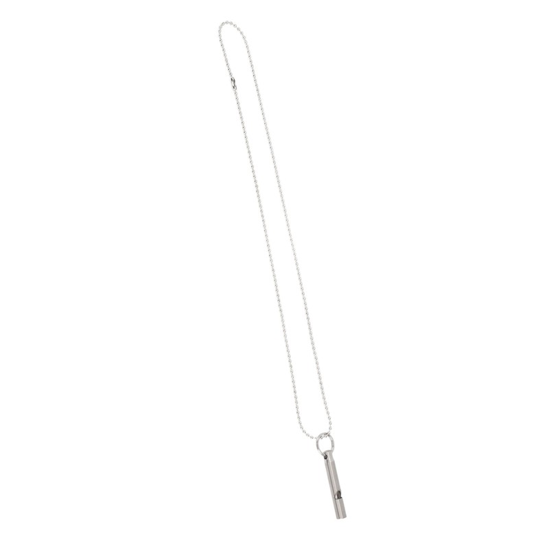 Outdoor Emergency Whistle Titanium Alloy EDC Whistle Pendant Necklace for