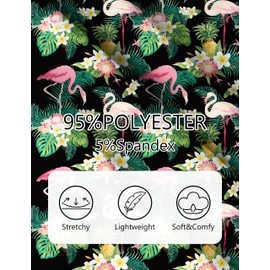 MAKABO Modern Swimsuit Coverup for Womens, V-Neck Beach Blouse Shirt Cover Up Dress Tops Tunic, Summer Bikini Swimwear with Colorful Floral Printed, L