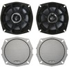 Kicker 875 Power Sport Series Coaxial Speaker - Pair (Black)