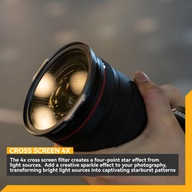 NiSi 82mm JetMag Pro Magnetic Cross Screen 4X Filter Magnet Effective Camera Filter (Need to Use with JetMag Pro Adapter Ring)