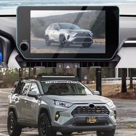 IIKSDII Autorder Screen Protector for 2023 2024 Toyota RAV4 Accessories 10.5 Inch Tempered Glass 9H Navigation Touchscreen Protective Film