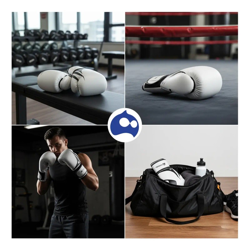 Guantes De Box Profesional Correa Velcro Kickboxing 14-16oz