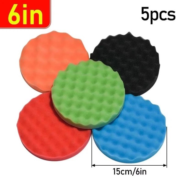 Unbranded 5pcs 6 Inch Car Buffing Pads Polishing for Drill