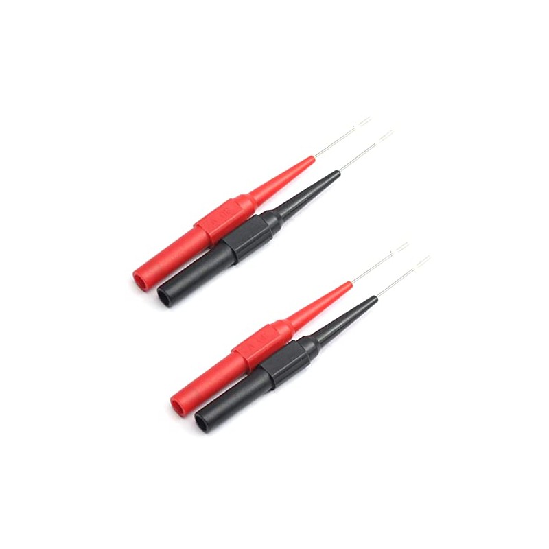 DEVMO 2Pairs Multimeter Test Lead Extention Back Probes Sharp Needle