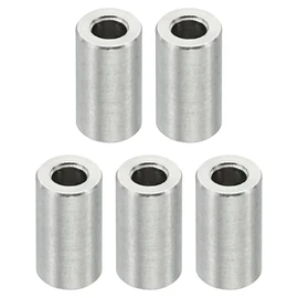 PATIKIL M3 Stainless Steel Spacers, 5 Pcs Metal Spacer Stainless Steel 3.1mm ID x 6mm OD X10mm L Stainless Steel Spacers Screw Standoff Round for 1/8 Inch or M3 Screw Bolts