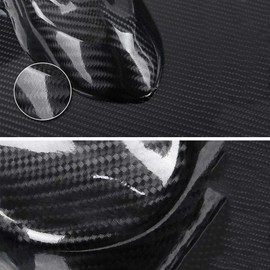 NewL 7D Carbon Fiber High Gloss Vinyl Wrap Sticker with Air Realease Bubble Free Anti-Wrinkle Contain Installation Tool (30cm x 300cm)