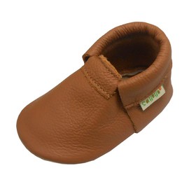 SAYOYO Baby Girls Boys Shoes Infant Toddler Soft Sole Moccasinss Crib Shoes 6-12 Months Brown