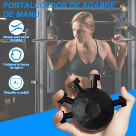 2PCS Ejercitador de Mano, Hand Grip, Antebrazo Ejercitador, Ejercitador de Antebrazo, Fortalecedor de Agarre de Mano Esférico, Finger Grip Strengthener, Ejercitador de Dedos