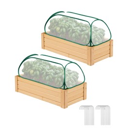 JivaJot Garden Covers for Raised Beds, Breathable Plant Protection Cage for Raised Garden Beds, Mesh Barrier Against Insects, Birds & Pests, Ideal for Vegetables & Fruits, 2Pack
