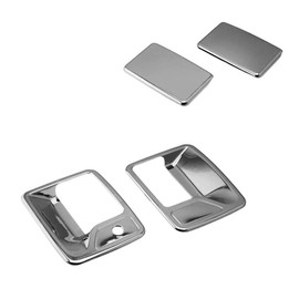 SEGADEN Chrome Plated Door Handle Cover Compatible with 1999-2016 FORD F-250 F-350 F-450 Super Duty (2 Doors Left Hand Drive No Passenger Keyhole) XG7749