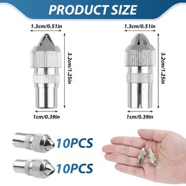 20PCS Aerial Connectors, 10 X Female 10 X Male TV Aerial Coaxial Cable Connectors Adaptor Metal Aerial Plugs TV Cable Connector Coaxial Connector Coax RF Cable Plug for RF Cable Freeview Television