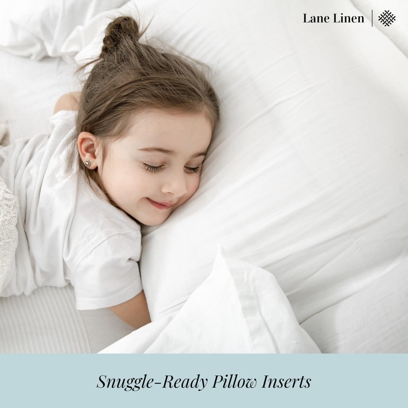 LANE LINEN Bed Pillows Standard Size Set of 2, Medium