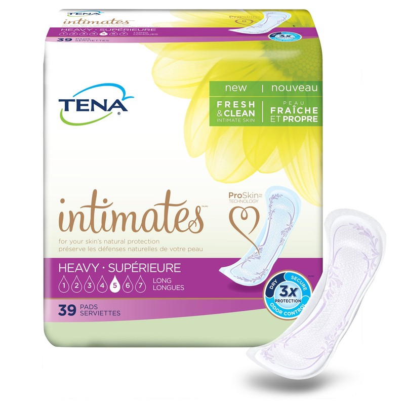 Tena Incontinence Pads for Women, Heavy, Long 39 ea