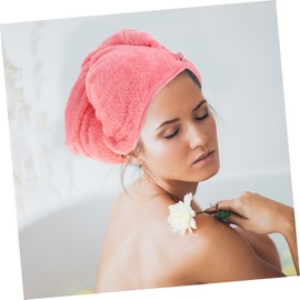 Toalla de Microfibra y Absorbente para Cabello de Secado Rápido Diseño de Gorro para Secar el Cabello, Adecuado para Uso Diario en Casa y Lavado Facial