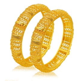 Ethlyn Valentine‘s Day Gifts for women 24K Gold Plated Braclets for women Mother's Day Wedding Gifts 2Pcs/lot