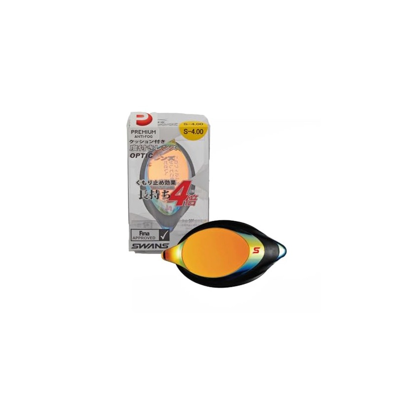 Swans SRXCL-M Swimming Goggle Replacement Lens / Gold Mirrored Size:-7.0