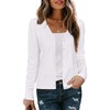 Arach&Cloz Women's V Neck Lightweight Cardigan Long Sleeve Solid Top