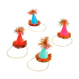 Fun Express Fiesta Floral Bright Party Hats - Apparel Accessories - 8 Pieces